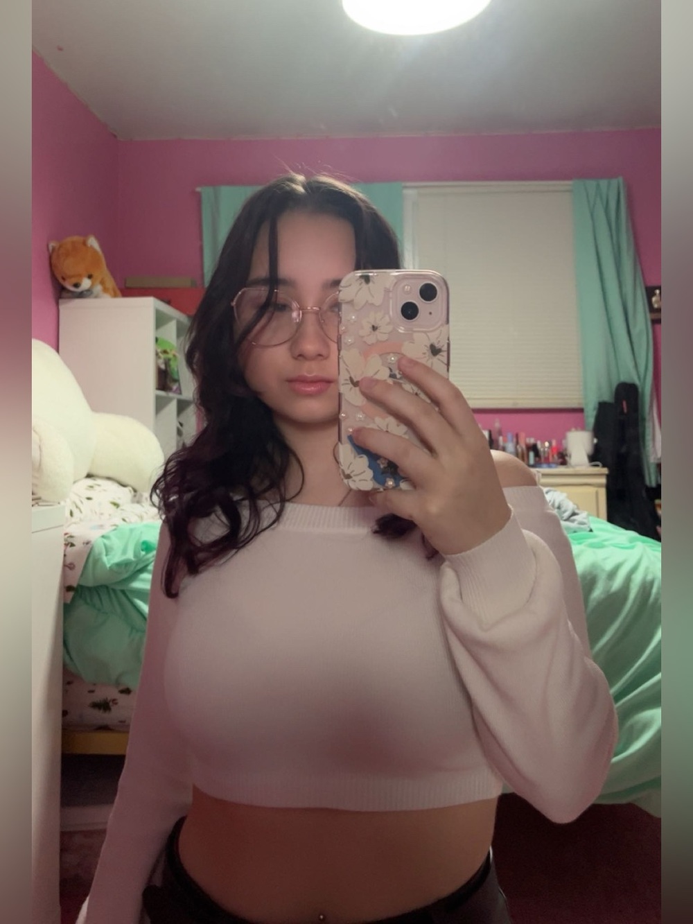 White GARAGE Off-Shoulder Sweater